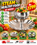 Foldable Stainless Steel Steamer Basket – Adjustable, Anti-Scald Kitchen Steamer